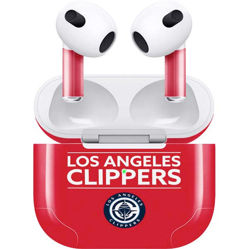 NBA Los Angeles Clippers Standard Red Apple AirPods (3rd Gen 2021) Skin
