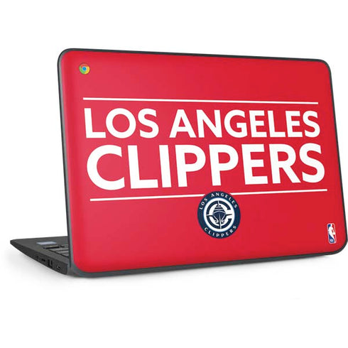 NBA Los Angeles Clippers Standard Red HP Chromebook Skin