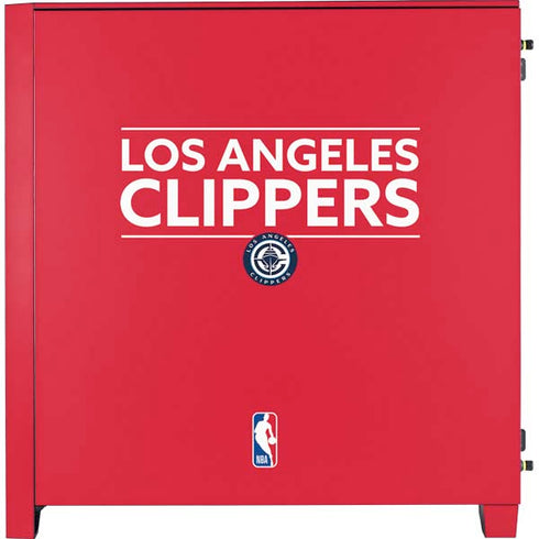 NBA Los Angeles Clippers Standard Red Corsair 4000D Tempered Glass Mid-Tower ATX Case Skin