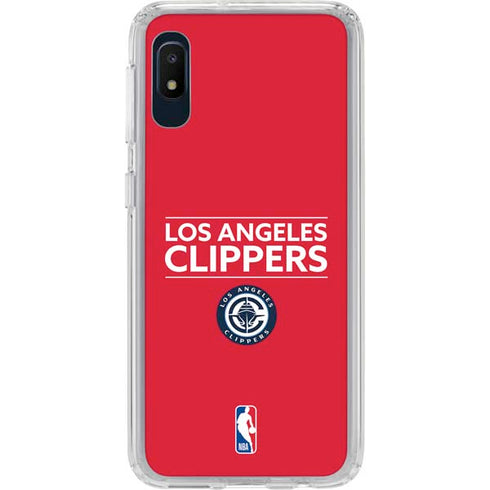 NBA Los Angeles Clippers Standard Red Galaxy A10e Clear Case