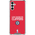 NBA Los Angeles Clippers Standard Red Galaxy A13 5G Clear Case