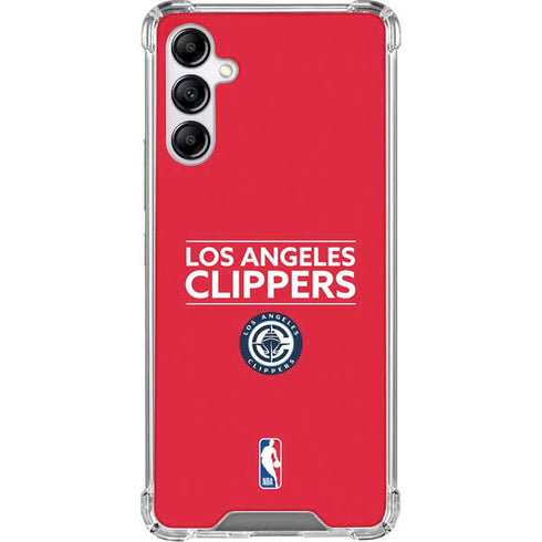 NBA Los Angeles Clippers Standard Red Galaxy A15 5G Clear Case
