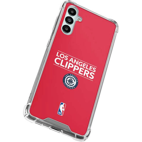 NBA Los Angeles Clippers Standard Red Galaxy A15 5G Clear Case