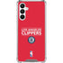 NBA Los Angeles Clippers Standard Red Galaxy A16 5G Clear Case