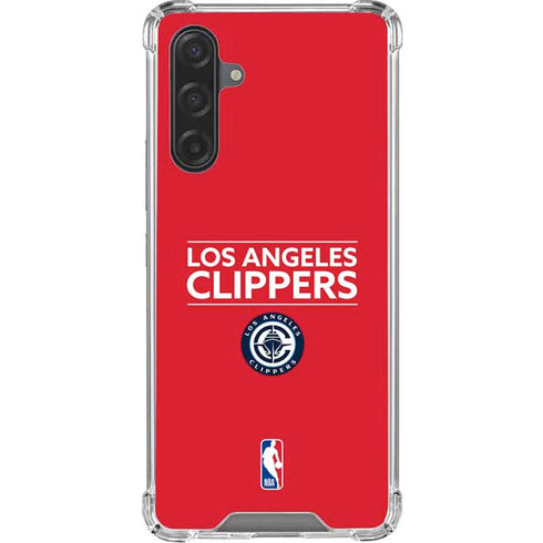 NBA Los Angeles Clippers Standard Red Galaxy A17 Clear Case