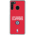 NBA Los Angeles Clippers Standard Red Galaxy A21 Clear Case