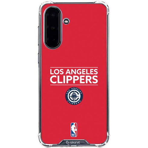 NBA Los Angeles Clippers Standard Red Galaxy A36 5G Clear Case