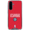 NBA Los Angeles Clippers Standard Red Galaxy A36 5G Clear Case