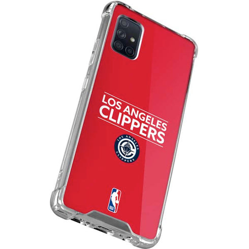 NBA Los Angeles Clippers Standard Red Galaxy A51 5G Clear Case