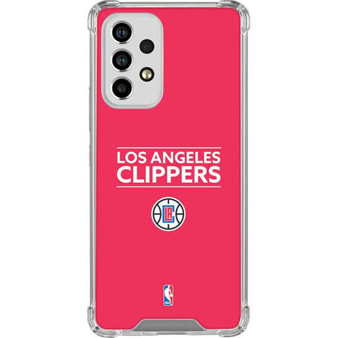 NBA Los Angeles Clippers Standard Red Galaxy A53 5G Clear Case