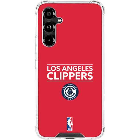 NBA Los Angeles Clippers Standard Red Galaxy A54 5G Clear Case