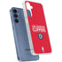 NBA Los Angeles Clippers Standard Red Galaxy A55 5G Clear Case