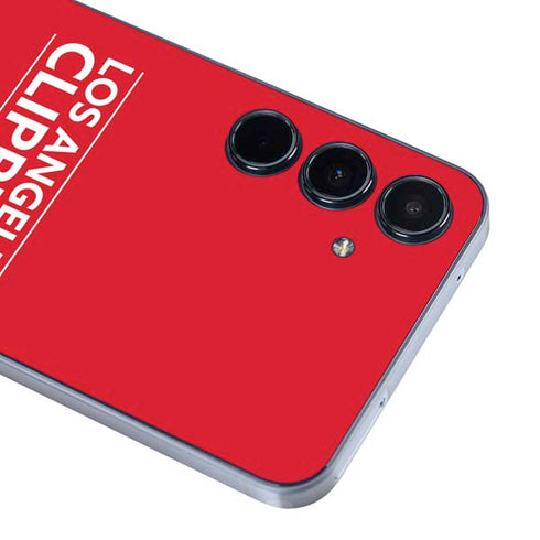 NBA Los Angeles Clippers Standard Red Galaxy A55 5G Skin