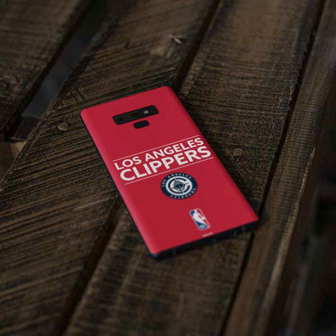 NBA Los Angeles Clippers Standard Red Galaxy Note 9 Skin