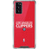 NBA Los Angeles Clippers Standard Red Galaxy Note20 5G Clear Case