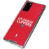 NBA Los Angeles Clippers Standard Red Galaxy Note20 5G Clear Case