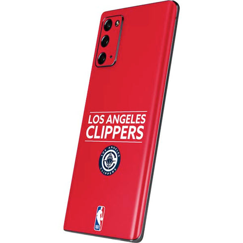 NBA Los Angeles Clippers Standard Red Galaxy Note20 5G Skin