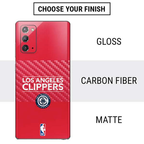 NBA Los Angeles Clippers Standard Red Galaxy Note20 5G Skin