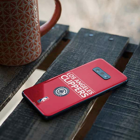 NBA Los Angeles Clippers Standard Red Galaxy S10e Skin