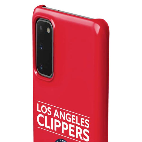 NBA Los Angeles Clippers Standard Red Galaxy S20 Lite Case