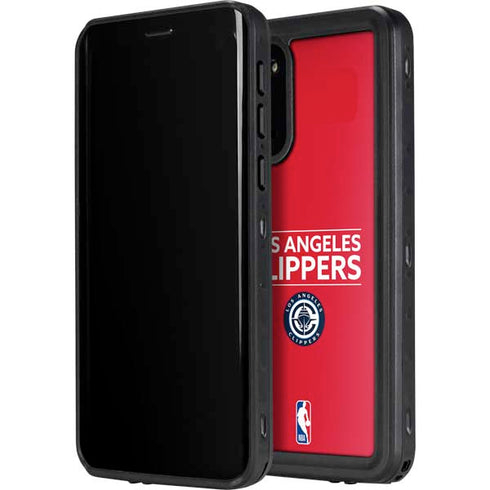 NBA Los Angeles Clippers Standard Red Galaxy S20 Waterproof Case