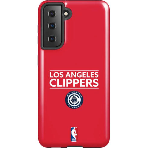 NBA Los Angeles Clippers Standard Red Galaxy S21 5G Pro Case