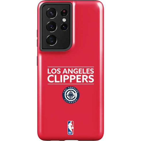 NBA Los Angeles Clippers Standard Red Galaxy S21 Ultra 5G Pro Case
