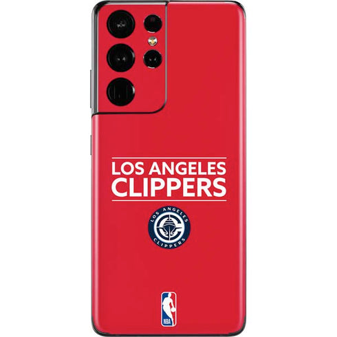 NBA Los Angeles Clippers Standard Red Galaxy S21 Ultra 5G Skin