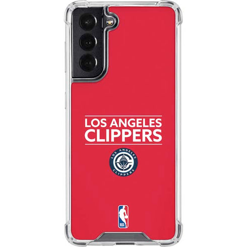 NBA Los Angeles Clippers Standard Red Galaxy S22 Clear Case