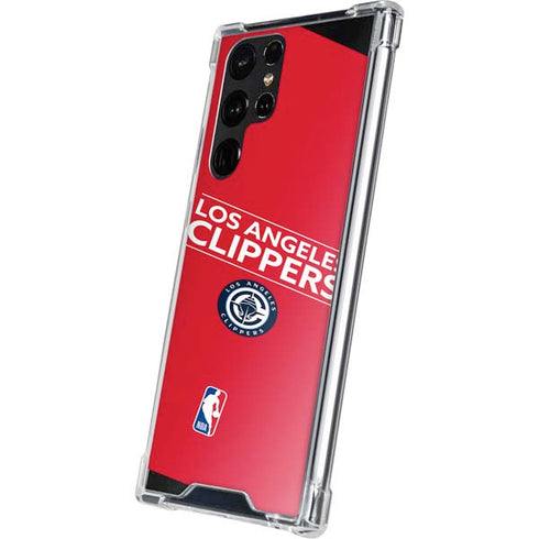 NBA Los Angeles Clippers Standard Red Galaxy S22 Ultra Clear Case