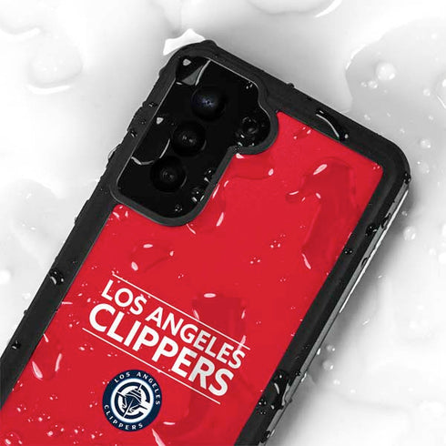 NBA Los Angeles Clippers Standard Red Galaxy S23 Plus Waterproof Case