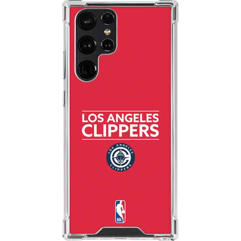 NBA Los Angeles Clippers Standard Red Galaxy S23 Ultra Clear Case