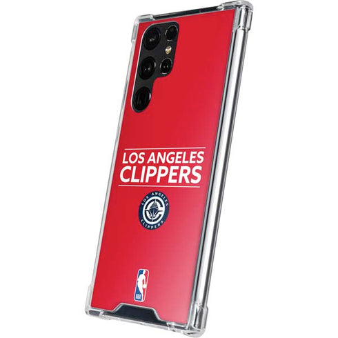 NBA Los Angeles Clippers Standard Red Galaxy S23 Ultra Clear Case