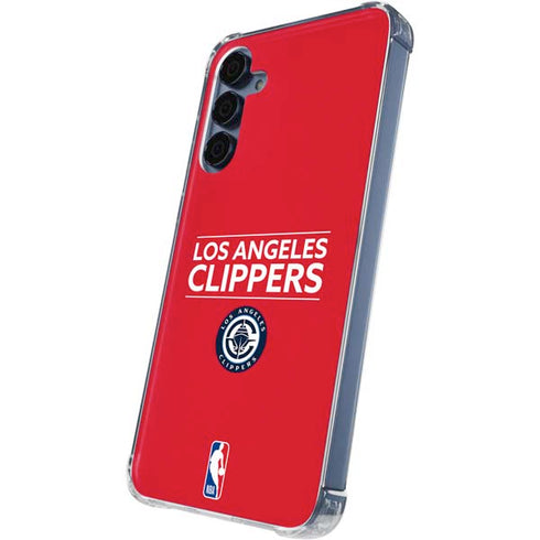 NBA Los Angeles Clippers Standard Red Galaxy S24 Clear Case