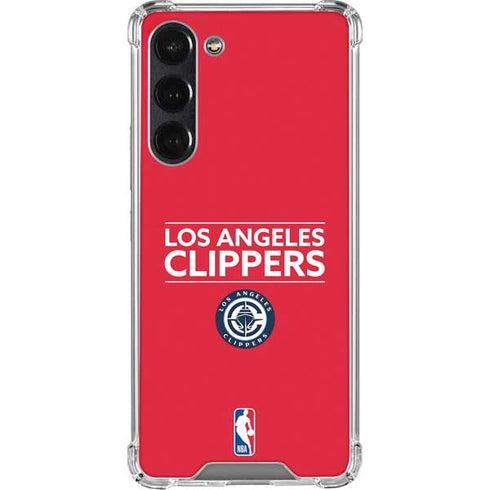 NBA Los Angeles Clippers Standard Red Galaxy S24 FE Clear Case