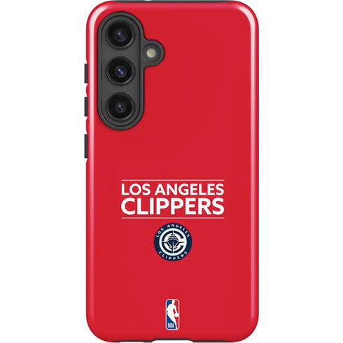 NBA Los Angeles Clippers Standard Red Galaxy S24 Impact Case