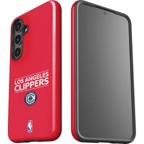 NBA Los Angeles Clippers Standard Red Galaxy S24 Impact Case