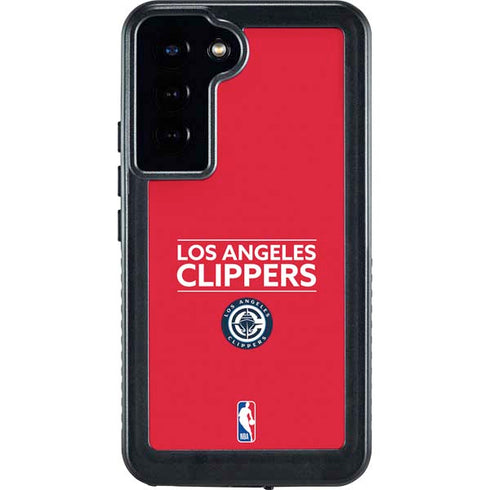 NBA Los Angeles Clippers Standard Red Galaxy S24 Plus Waterproof Case