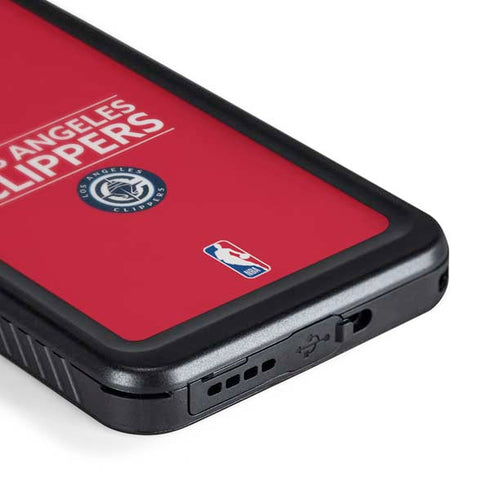 NBA Los Angeles Clippers Standard Red Galaxy S24 Plus Waterproof Case