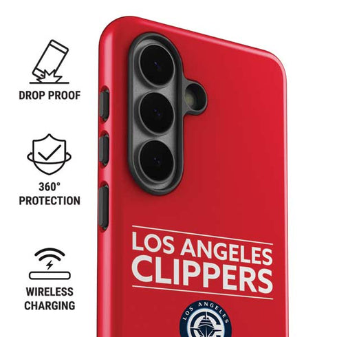 NBA Los Angeles Clippers Standard Red Galaxy S26 Plus Impact Case