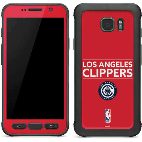 NBA Los Angeles Clippers Standard Red Galaxy S7 Active Skin