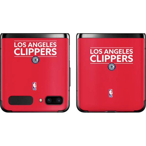 NBA Los Angeles Clippers Standard Red Galaxy Z Flip Skin
