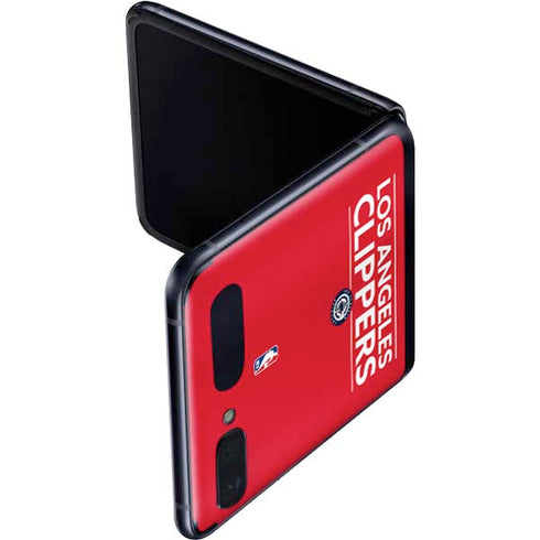 NBA Los Angeles Clippers Standard Red Galaxy Z Flip Skin
