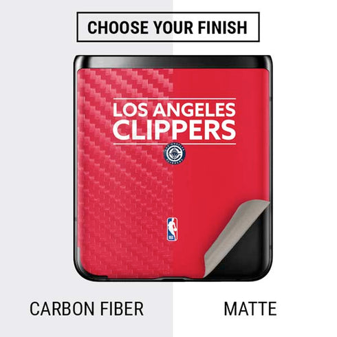 NBA Los Angeles Clippers Standard Red Galaxy Z Flip Skin