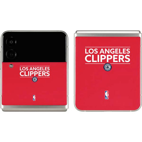 NBA Los Angeles Clippers Standard Red Galaxy Z Flip3 5G Skin