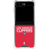 NBA Los Angeles Clippers Standard Red Galaxy Z Flip5 5G Clear Case