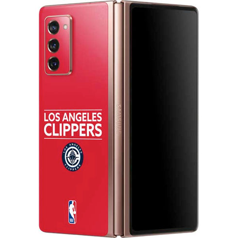 NBA Los Angeles Clippers Standard Red Galaxy Z Fold2 5G Skin
