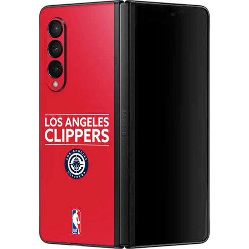 NBA Los Angeles Clippers Standard Red Galaxy Z Fold3 5G Skin