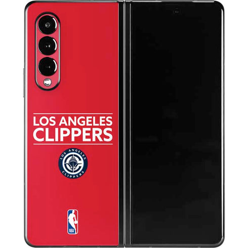 NBA Los Angeles Clippers Standard Red Galaxy Z Fold3 5G Skin
