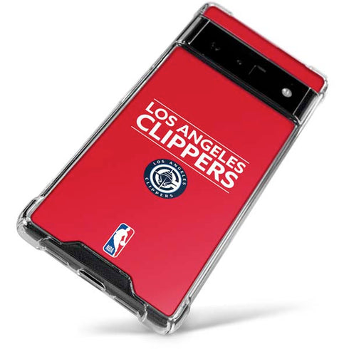 NBA Los Angeles Clippers Standard Red Google Pixel 6 Clear Case